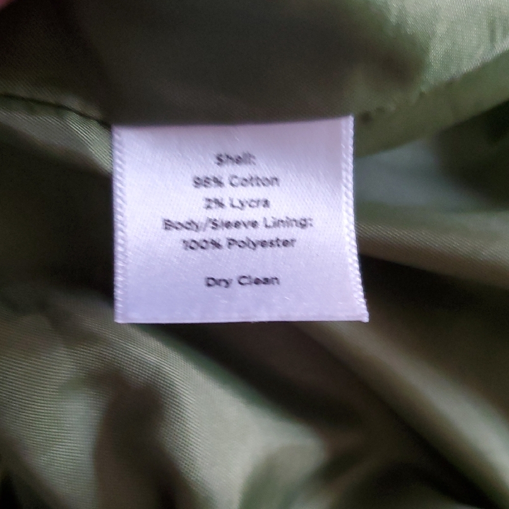Talbots Olive Utility Button-Front Jacket - image 6